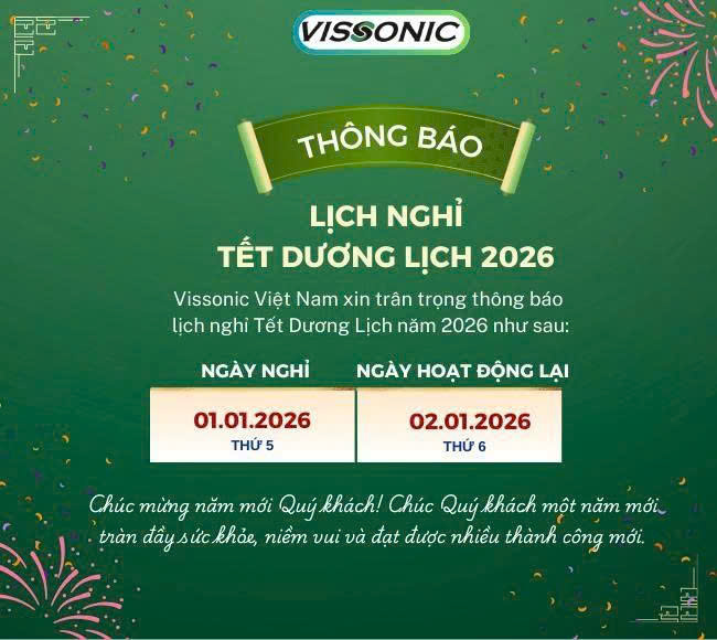 VISSONIC VIỆT NAM – THÔNG BÁO NGHỈ TẾT DƯƠNG LỊCH 2026