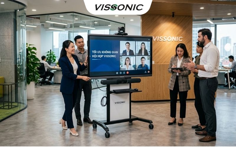 Khả Năng Di Động Linh Hoạt: Tối Ưu Không Gian Hội Họp VISSONIC