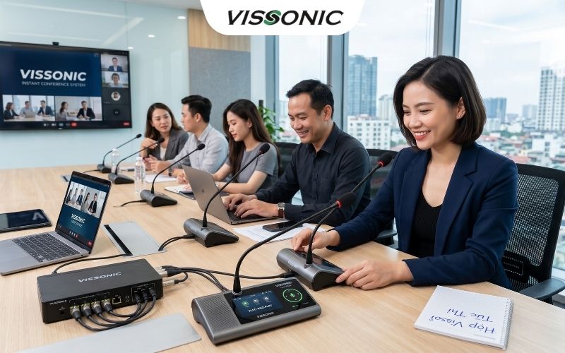 Plug-and-Play: Thiết Lập Hệ Thống Hội Nghị Tức Thì VISSONIC