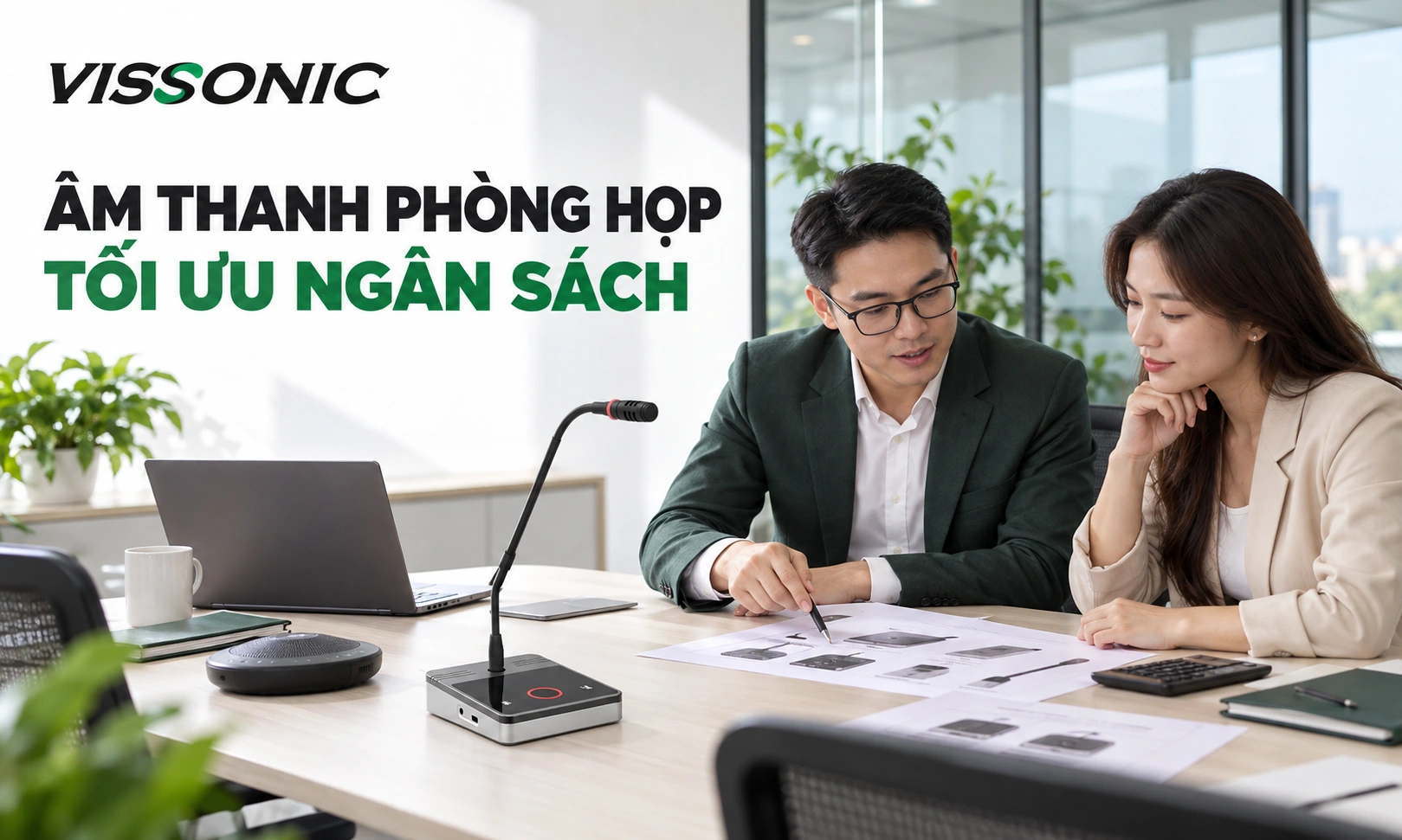 Hướng dẫn chọn âm thanh phòng họp 10 người chuẩn kỹ thuật