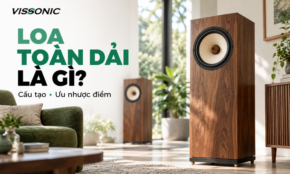 Loa Toàn Dải Là Gì? Cấu Tạo, Ưu Nhược Điểm & Ứng Dụng Chuẩn Âm Học